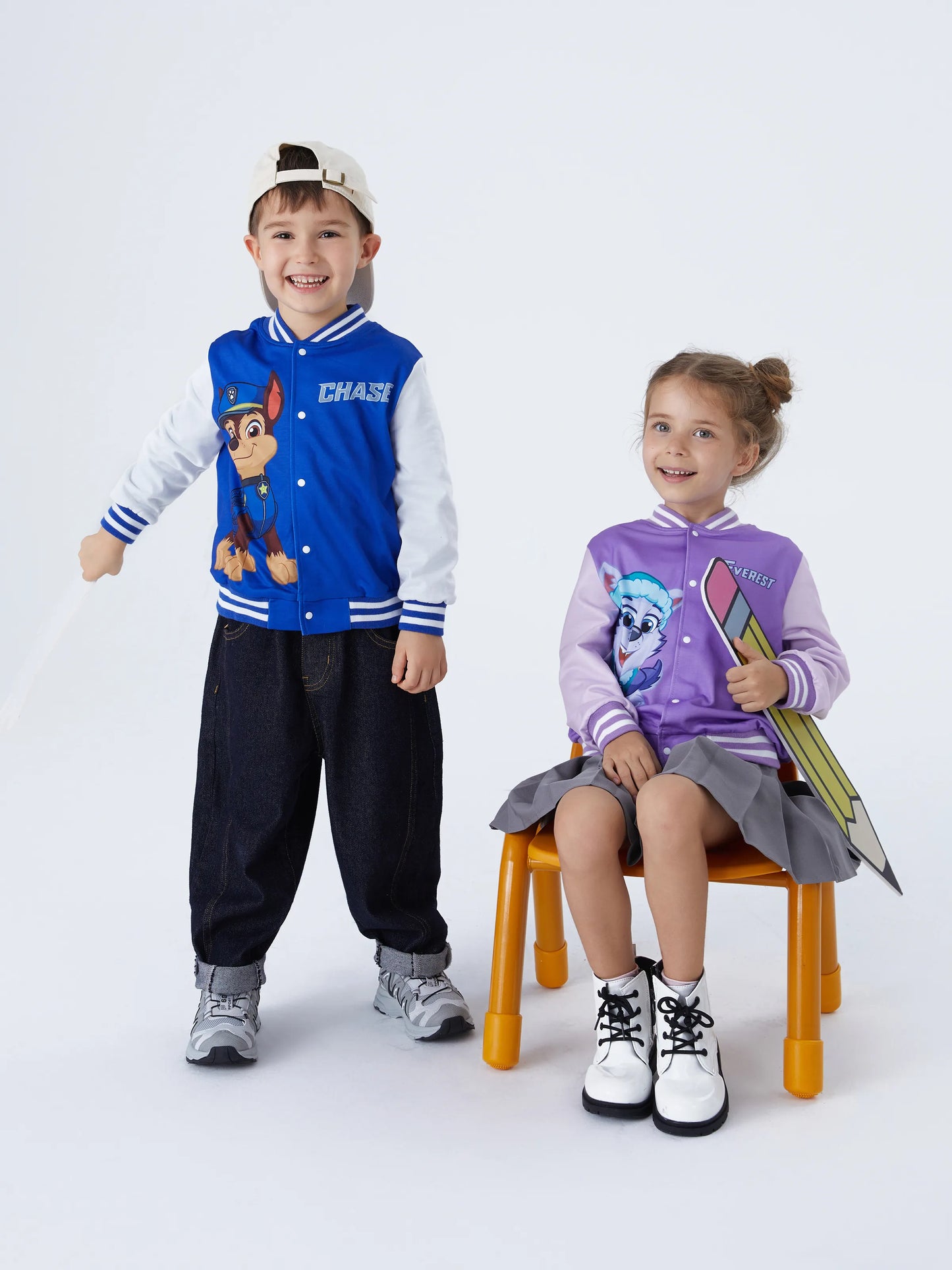 Paw Patrol Toddler Girls/Boys Character Print Bomber Jacket Blue