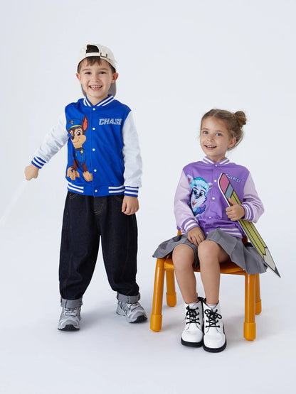 Paw Patrol Toddler Girls/Boys Character Print Bomber Jacket Blue