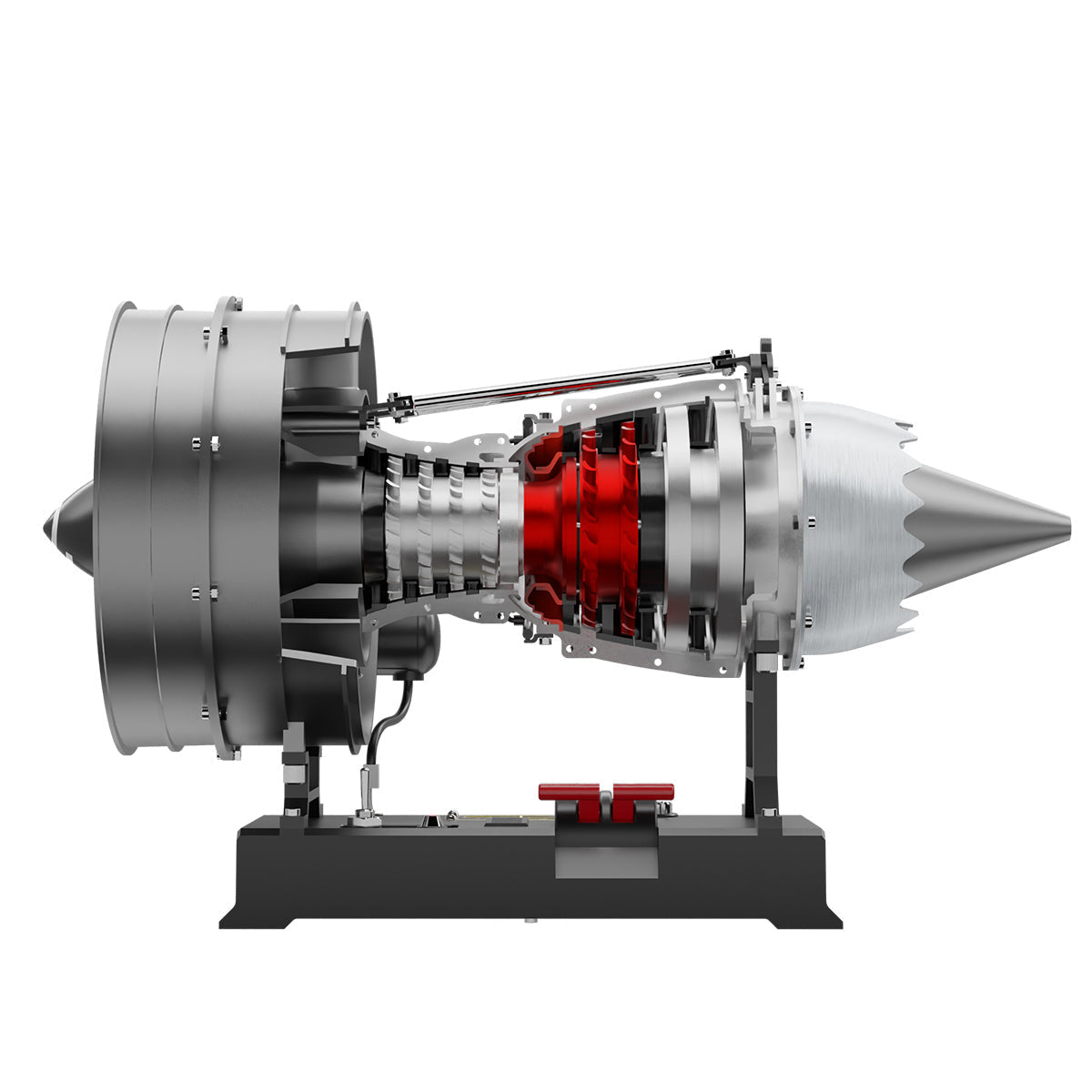 Turbofan Engine Model Kit that Works - Build Your Own Turbofan Engine - TECHING 1/12 Full Metal Dual-Spool Turbofan Engine Model Kit 300+PCS