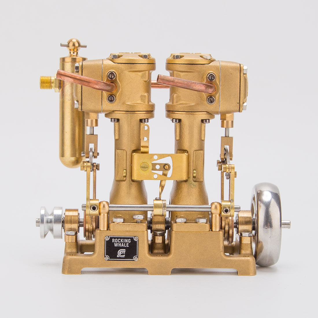 RW-L2 Retro Mini Inline Double Cylinder Steam Engine Model for 70-130cm Steamship