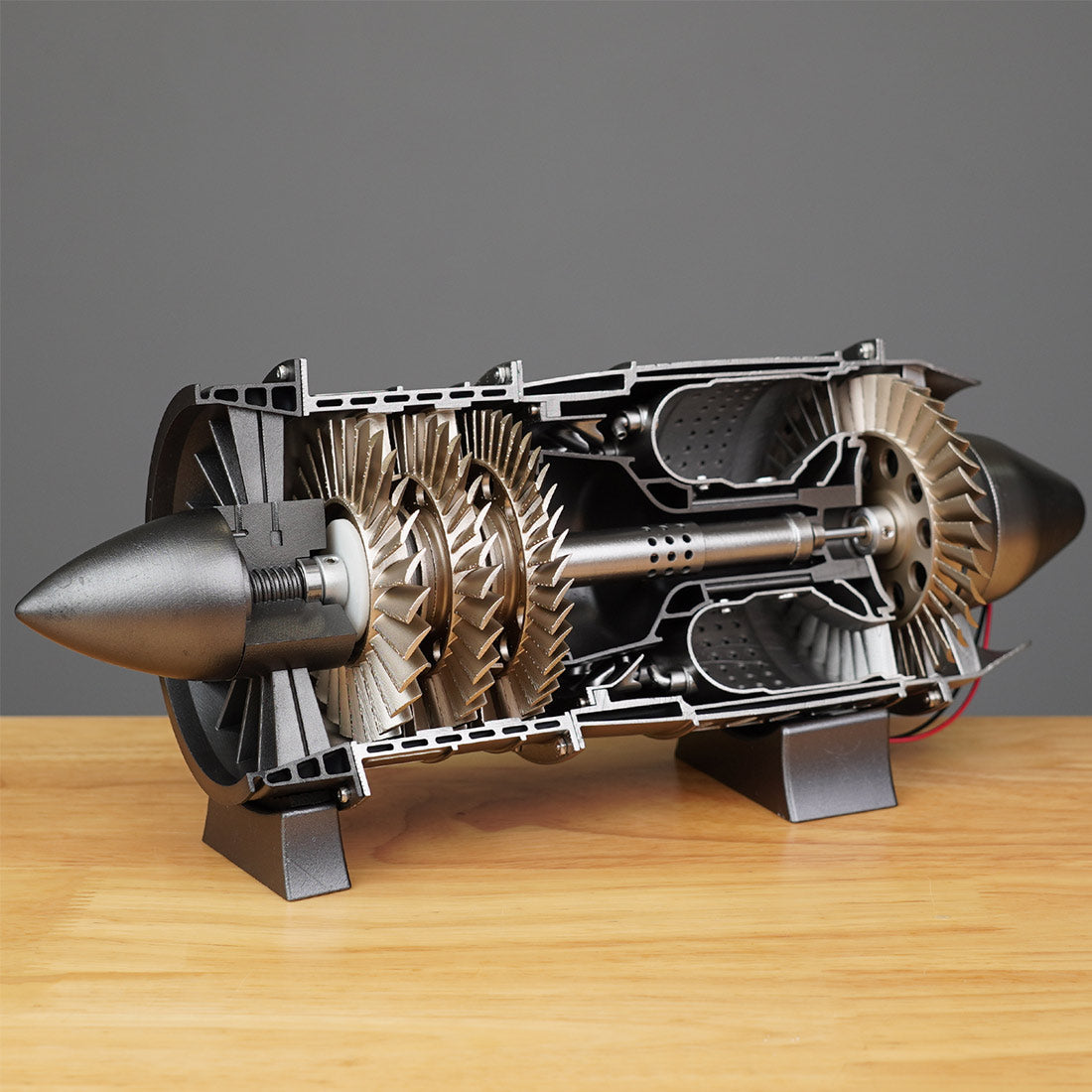 SKYMECH 1/3 Turbojet Engine Model Kit - Build Your Own Turbojet Engine that Works - WP-85 Turbojet DIY Aircraft Engine Model 100Pcs