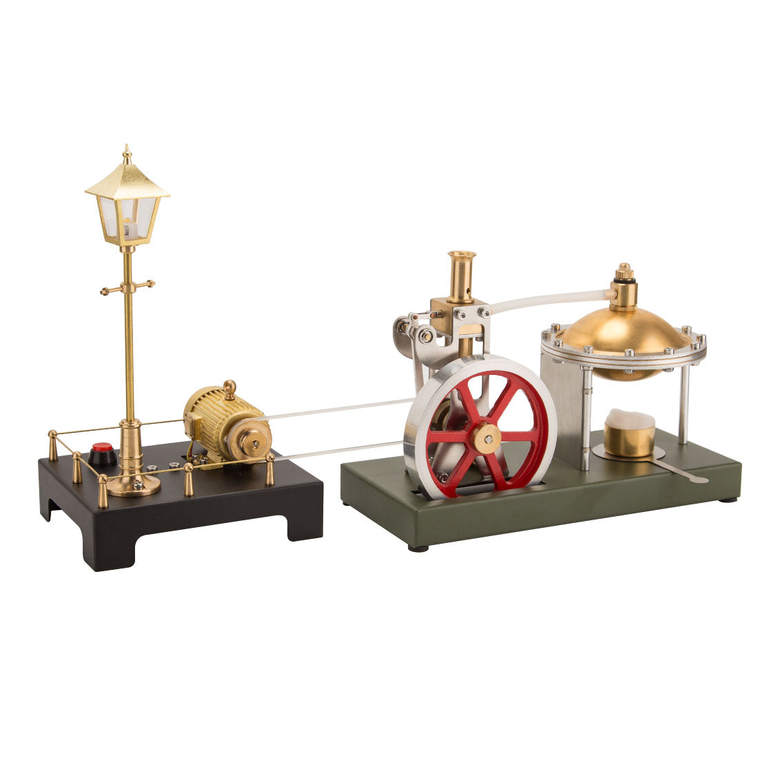 ENJOMOR DIY Assembly Steam Engine Kit Retro Vertical with Spherical Boiler DIY KIT