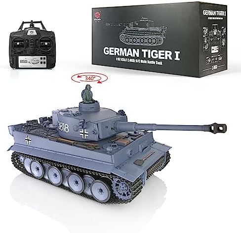 Tiger I V7 with Infrared Battle System (2.4Ghz + Shooter + Smoke + Sound)