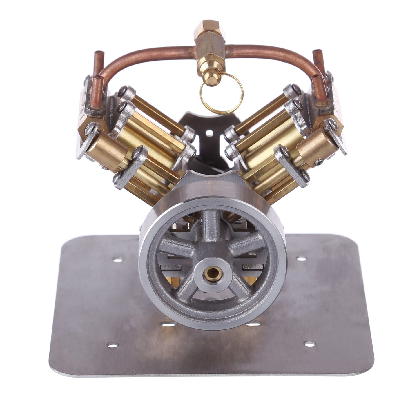 Mini V4 Steam Engine Miniature Steam Engine Model without Boiler