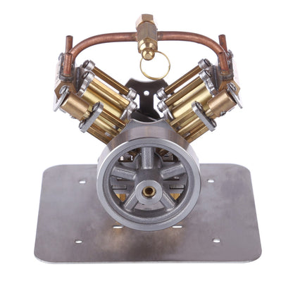 Mini V4 Steam Engine Miniature Steam Engine Model without Boiler