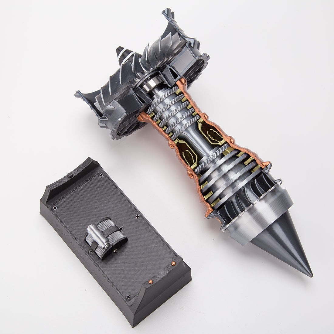 SKYMECH TR900 DIY Functional Turbofan Aero Aircraft Engine 3D Printed Assembly Model Dynamic KIT Version