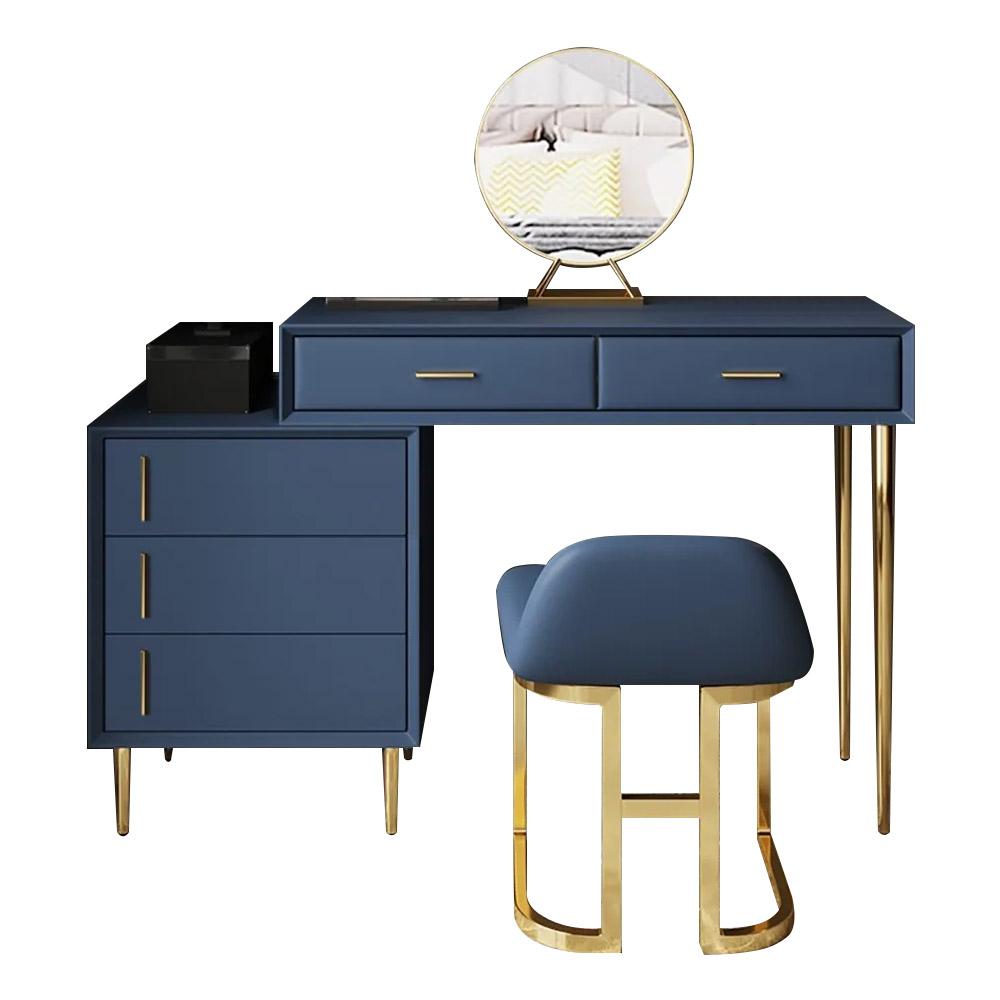 Modern Blue Makeup Vanity Set