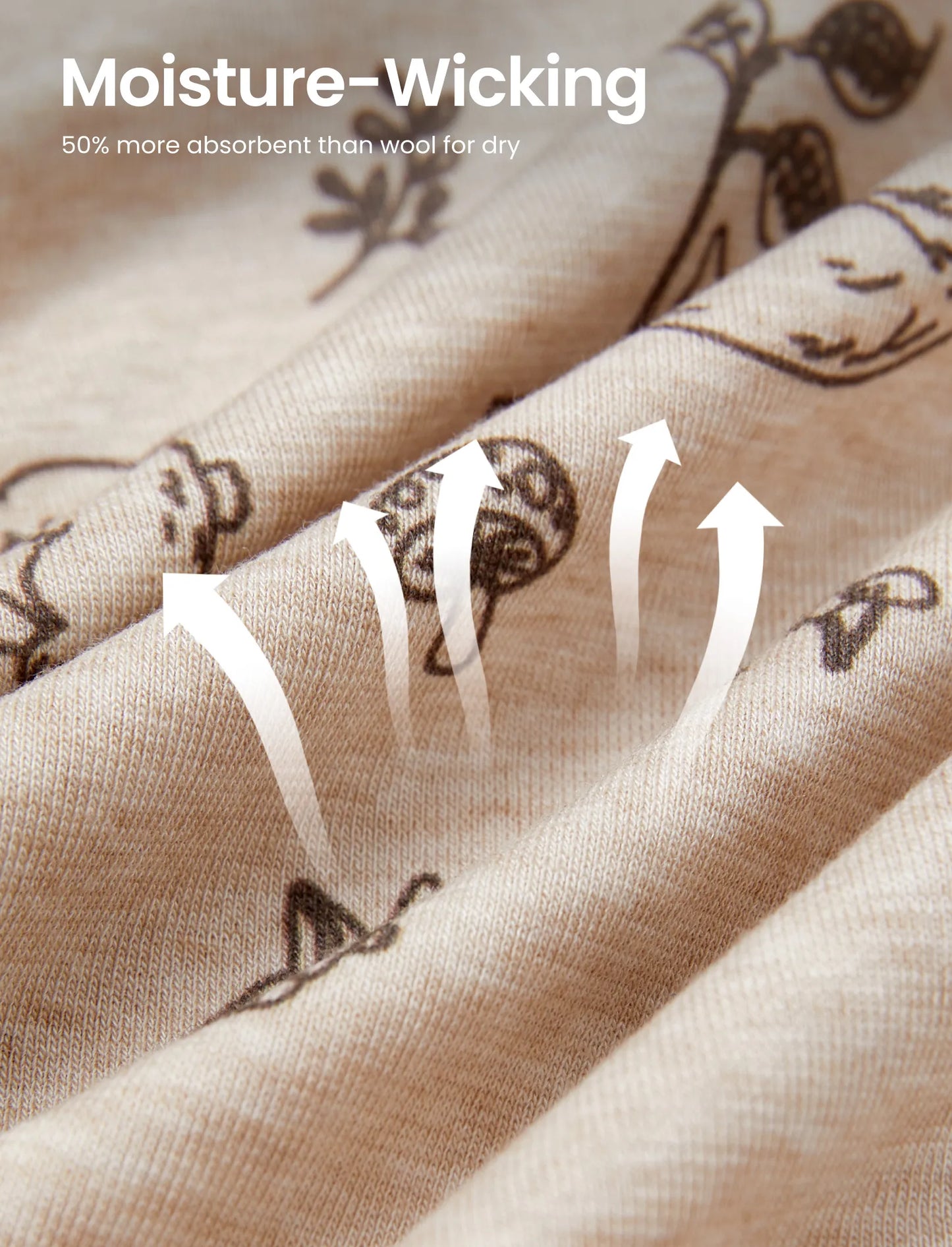 Toddler / Kids 2-piece Pajamas With Animal Print ( Snug-Fitting ) Apricot