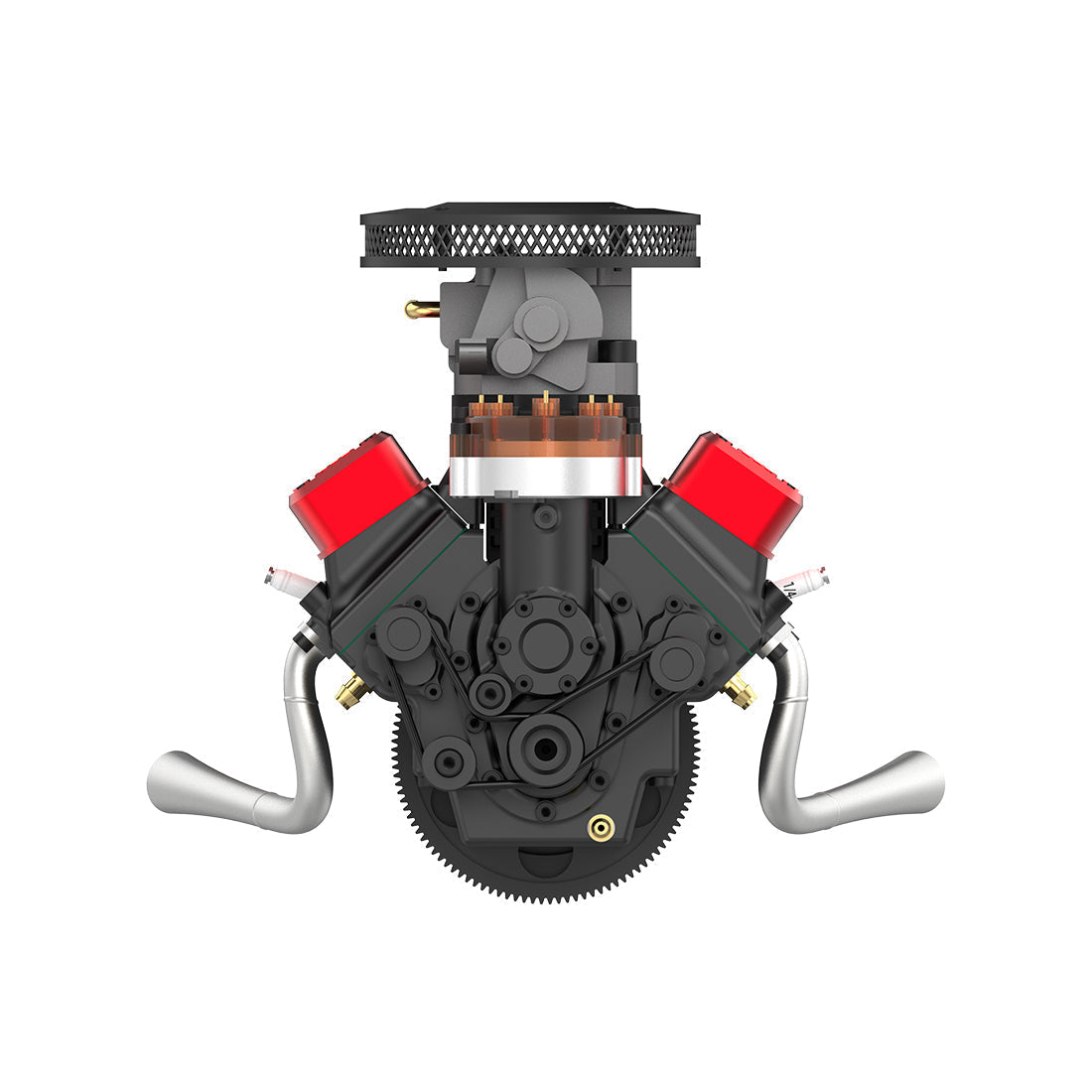 TOYAN V8 Engine FS-V800WGPC 28cc OHV Gasoline Engine - Build Your Own V8 Engine - V8 Engine Model Kit That Works