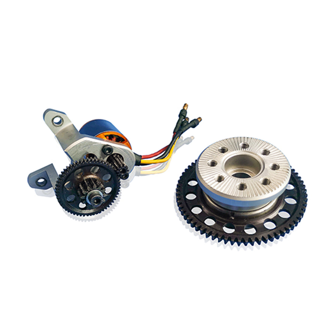 NGH GF60i2-E 60cc Inline Twin-Cylinder Four-Stroke Air-Cooled Gasoline Engine Model with Electric Starter for Fixed-Wing RC Airplanes