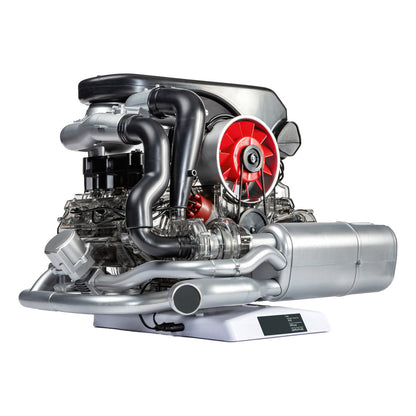 1/3 Scale DIY Horizontal Opposed 6-Cylinder Engine Kit with Operational Turbocharger - Electric Motorized STEM Educational Display Model