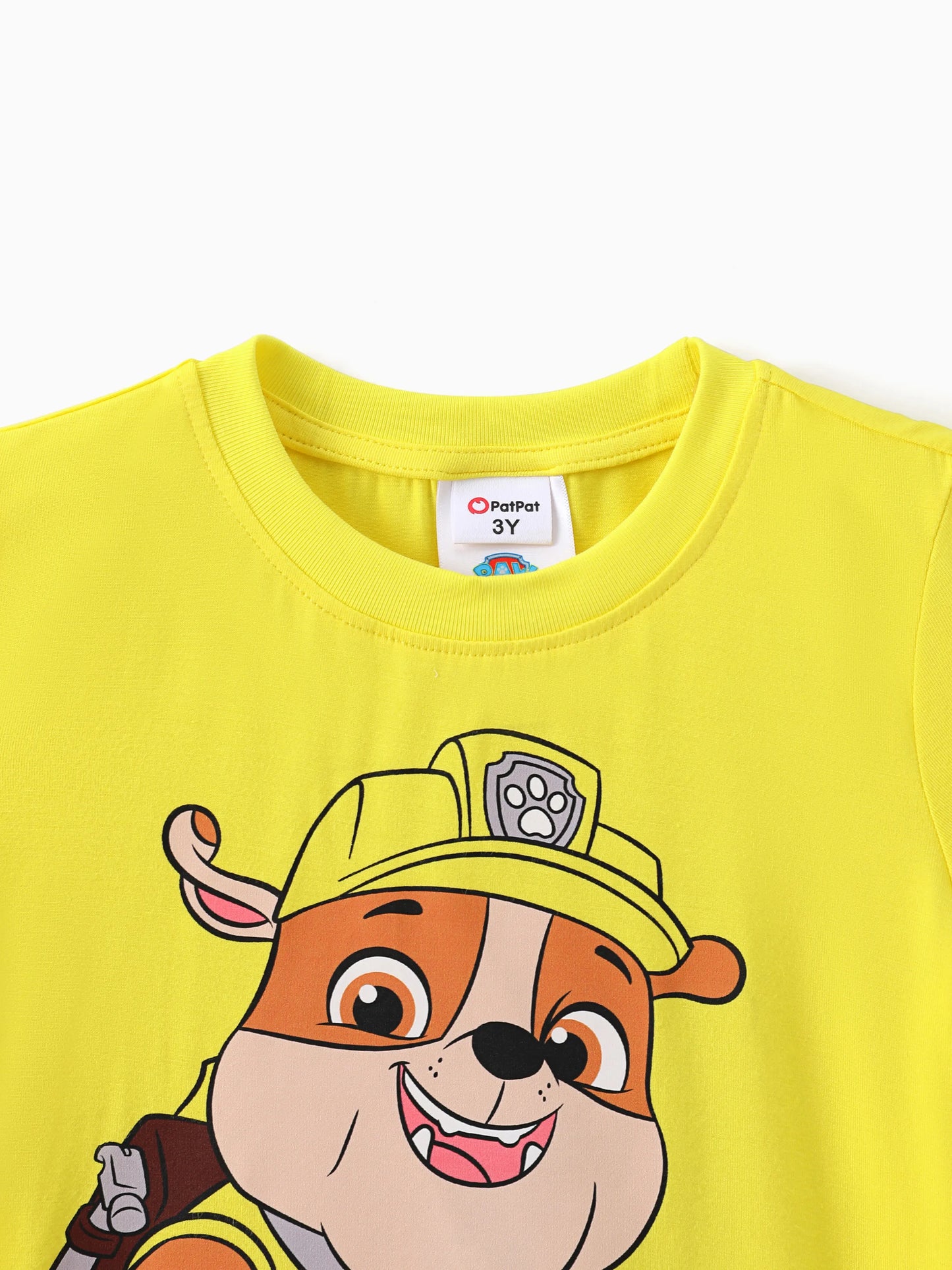PAW Patrol Toddler Boy Rubble 94% Cotton Short-sleeve Tee Yellow
