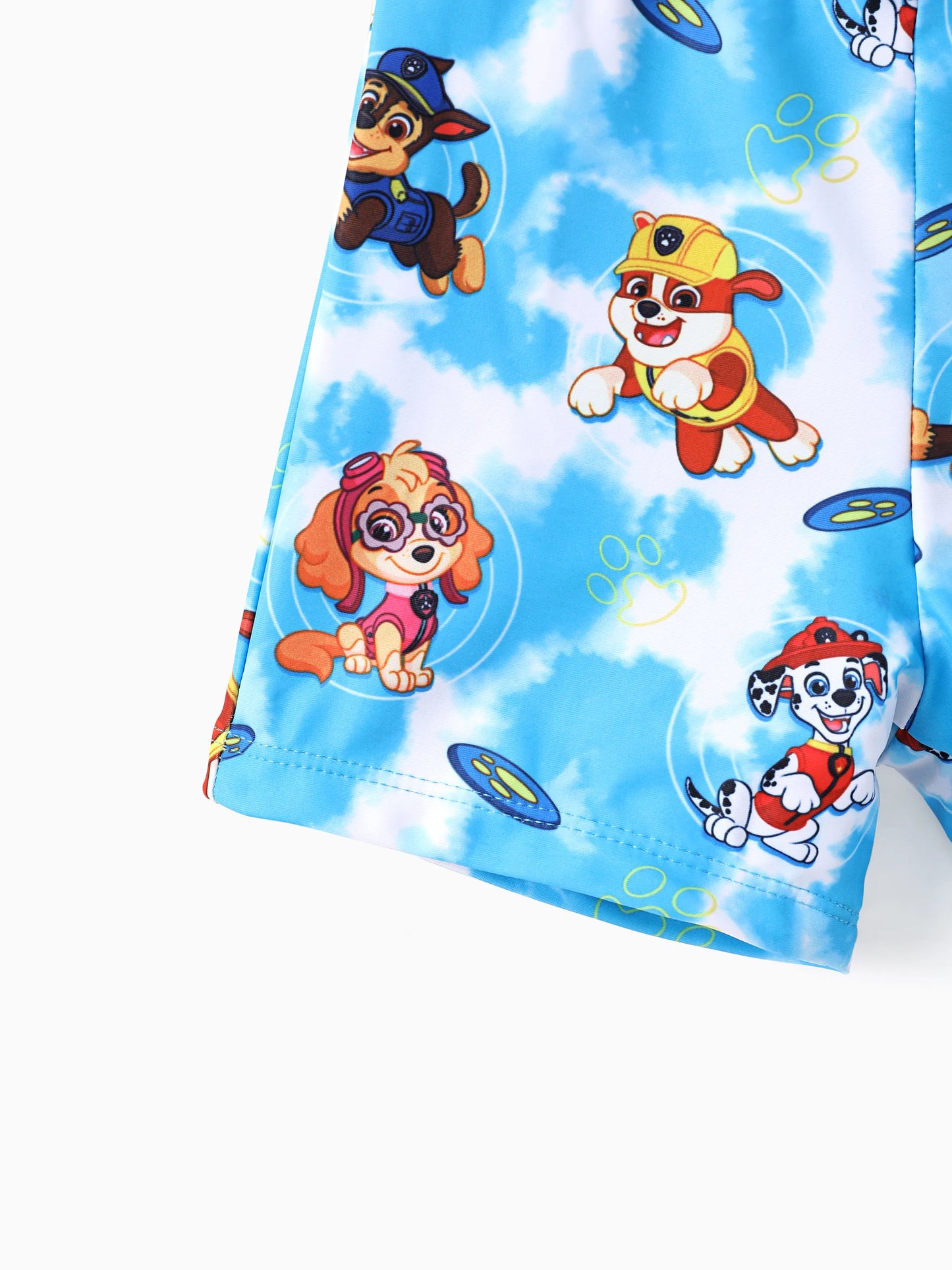 PAW Patrol Toddler Boy 2pcs Chase Marshall Rubble Colorblock Tops and Trunks Swimsuit Navy