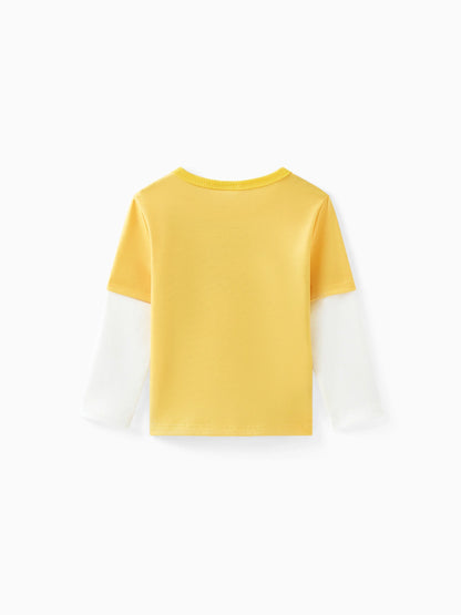 Hot Wheels Toddler Boy Character Print Long Sleeve Top Yellow