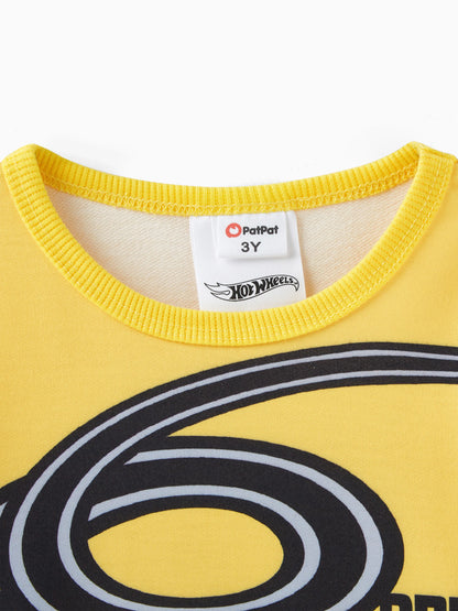 Hot Wheels Toddler Boy Character Print Long Sleeve Top Yellow
