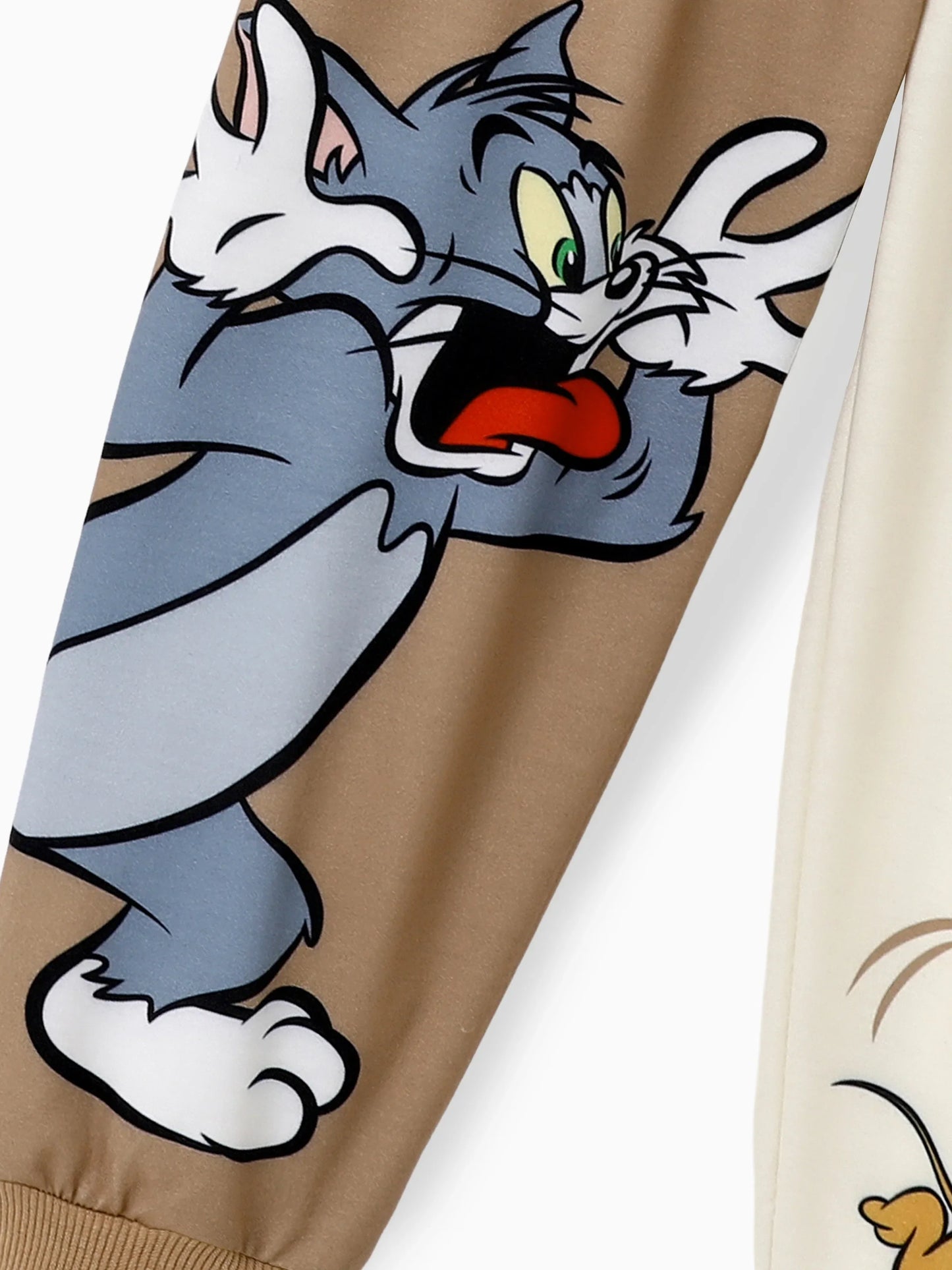 Tom and Jerry Toddler Boy Colorblock Character Print Long-sleeve Top and Pants Set Multi-color