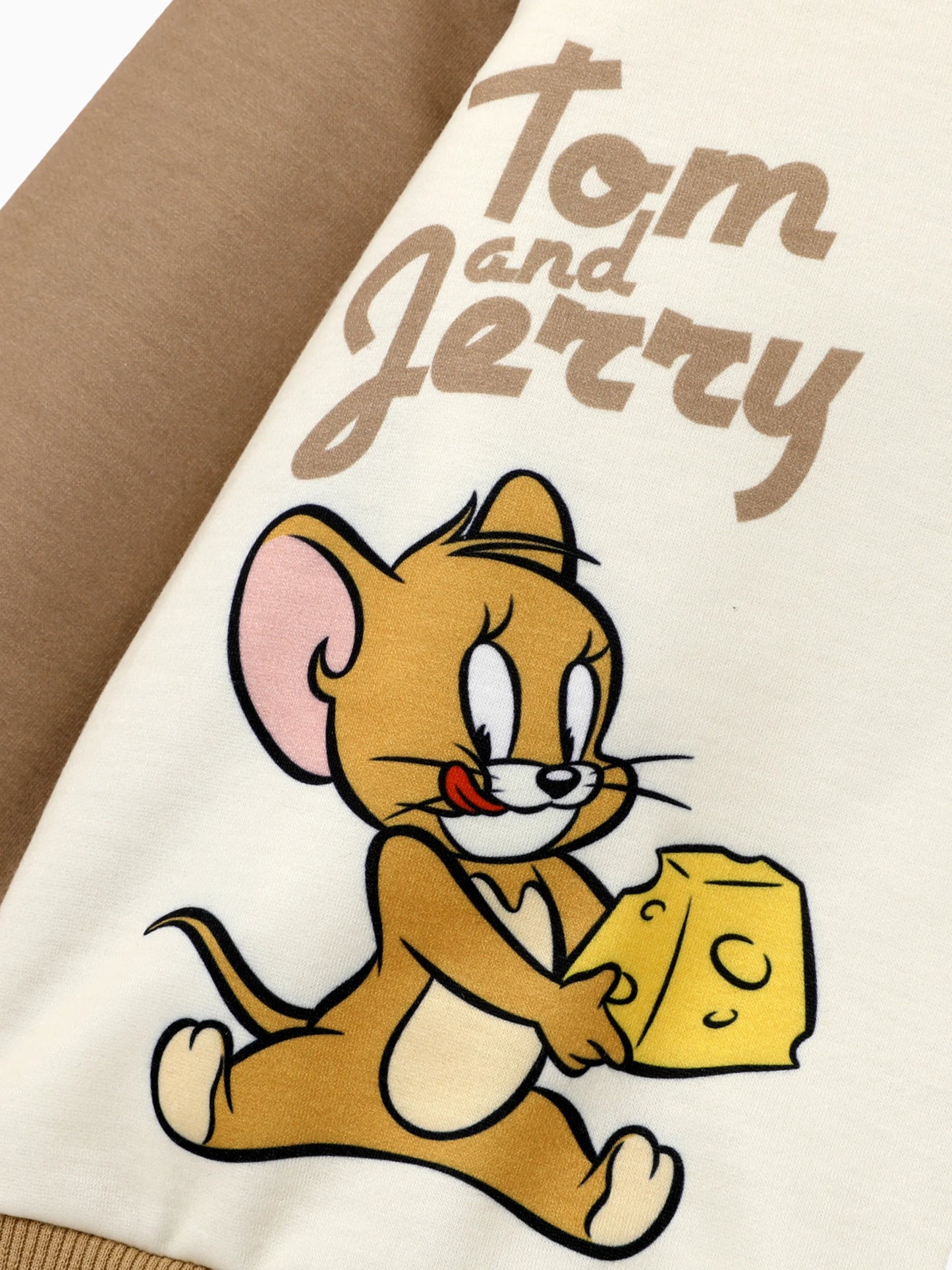 Tom and Jerry Toddler Boy Colorblock Character Print Long-sleeve Top and Pants Set Multi-color