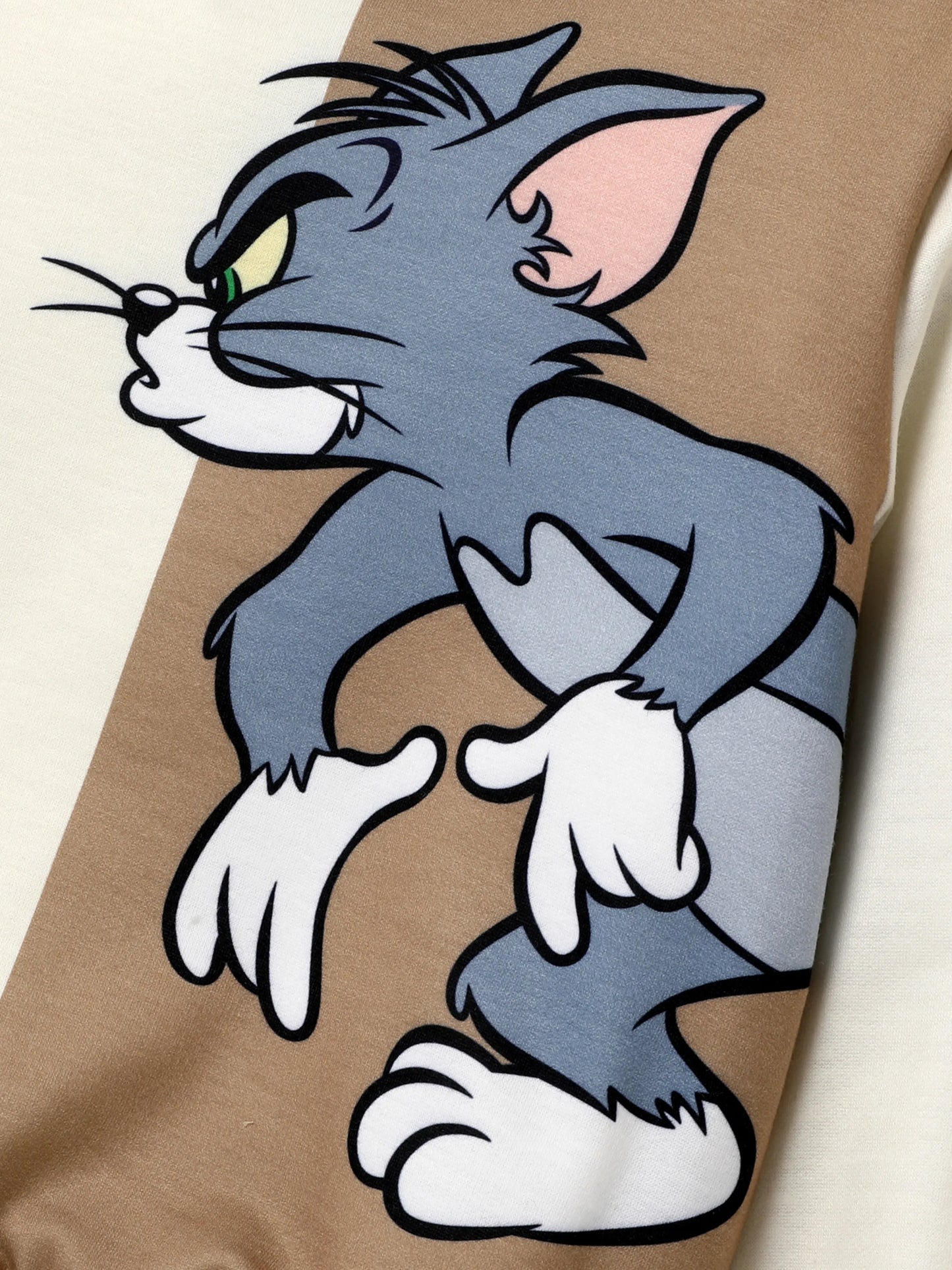 Tom and Jerry Toddler Boy Colorblock Character Print Long-sleeve Top and Pants Set Multi-color