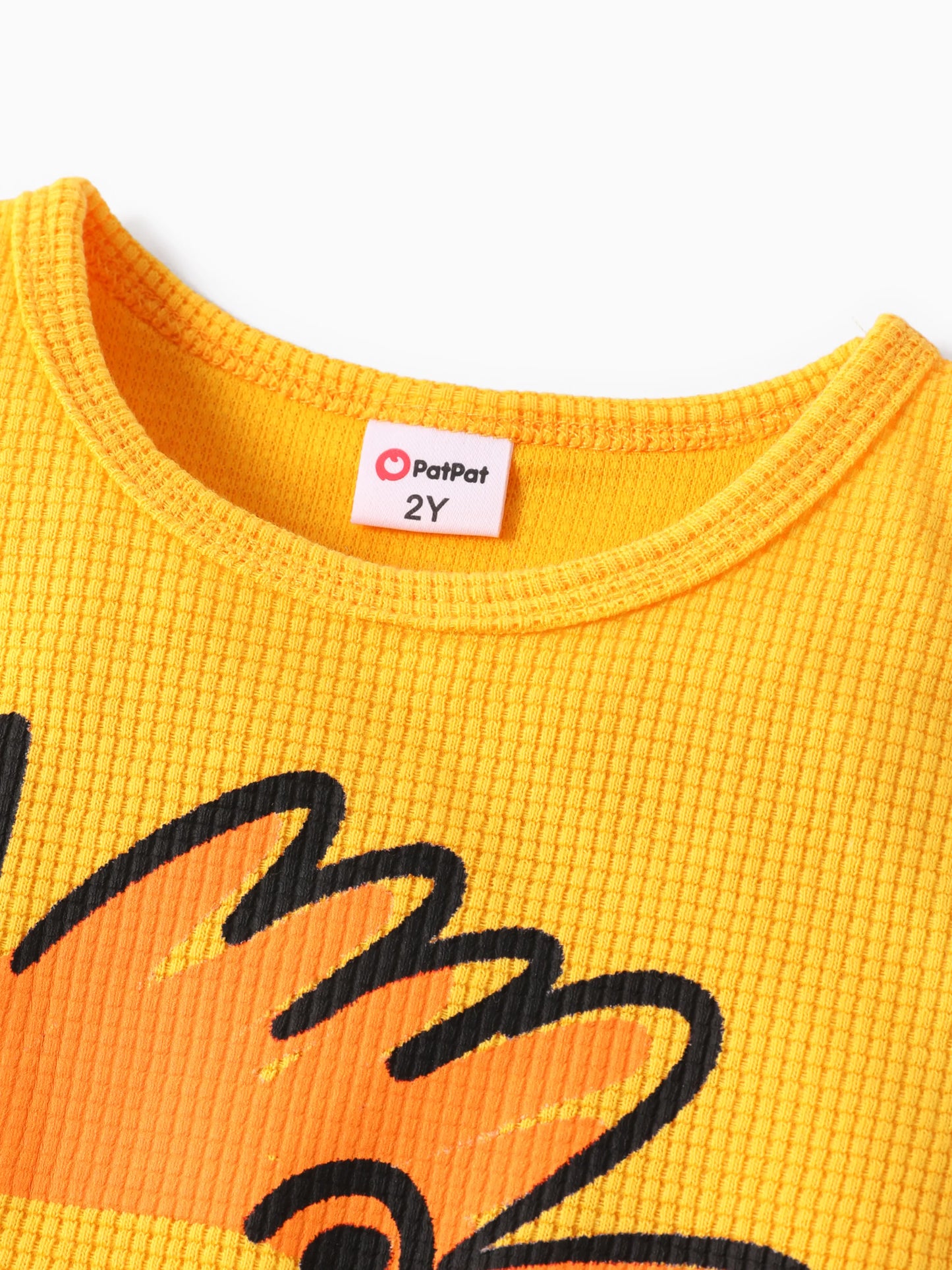 Toddler Boy 2pcs Dino Print Tank Top and Shorts Set Yellow