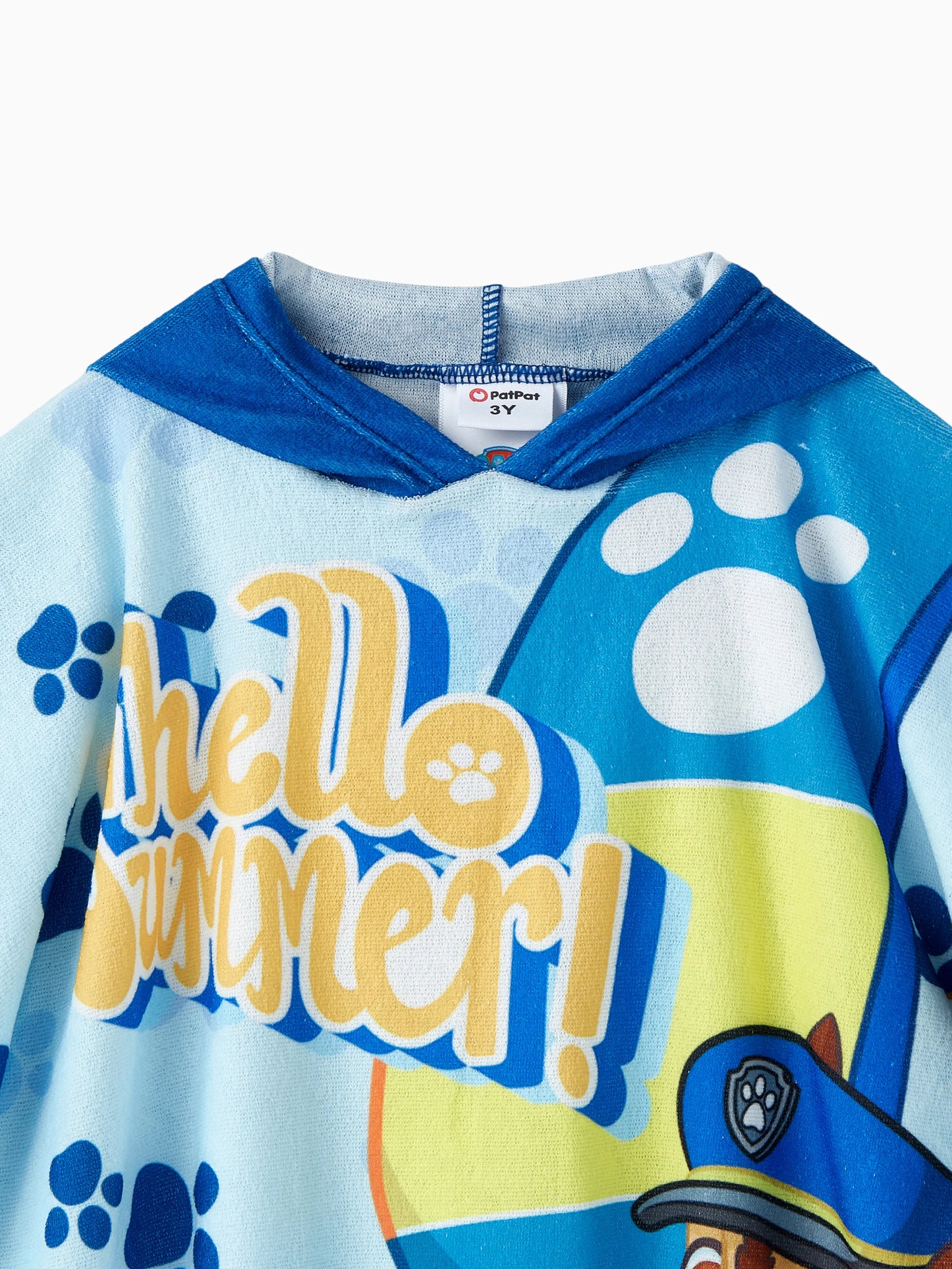 PAW Patrol Toddler Boy Chase Hooded Swimming Towel Blue