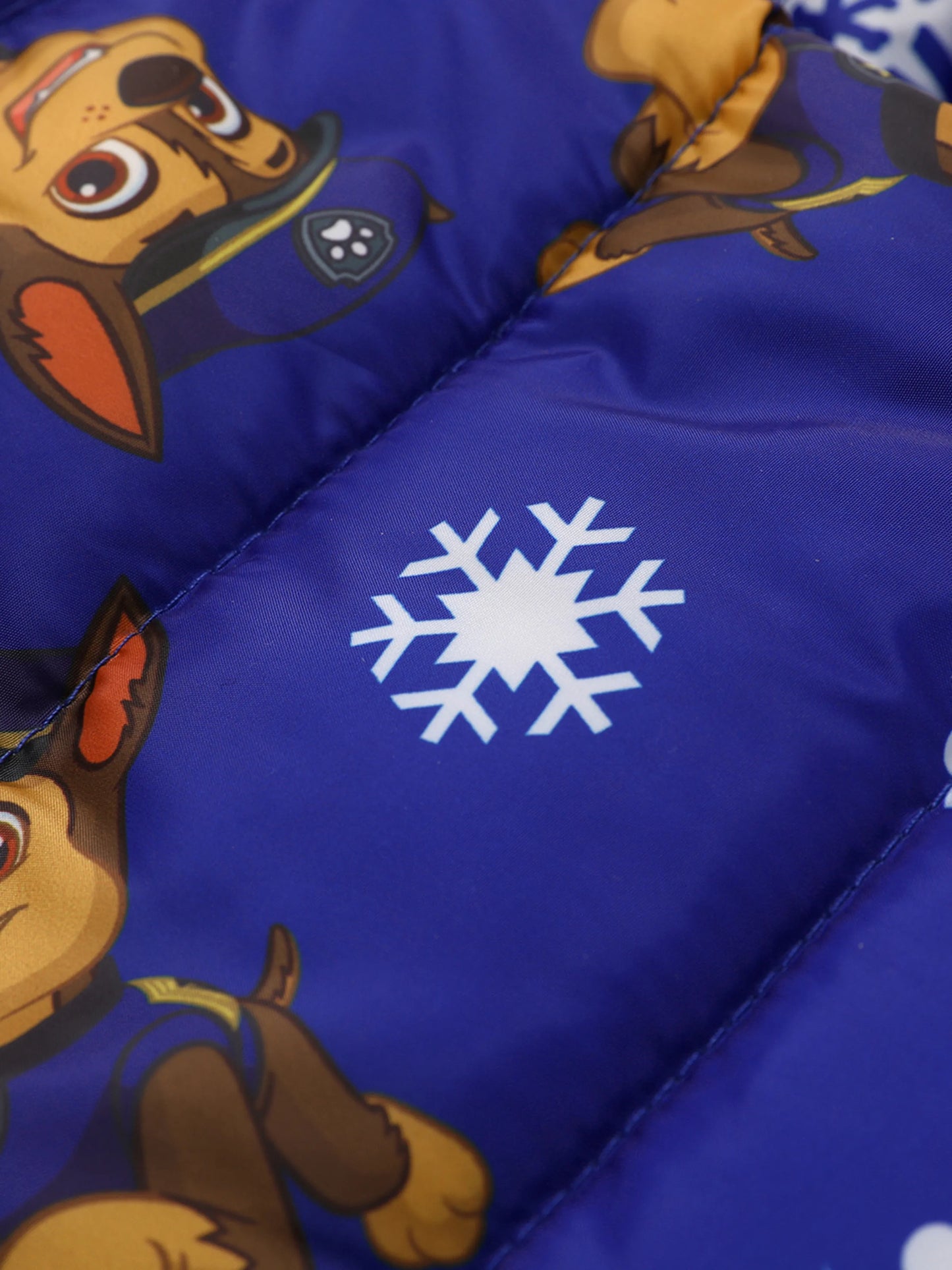 PAW Patrol Toddler Boy Skye Chase Rubble Long-sleeve Hooded Quilted Puffer Jacket Blue