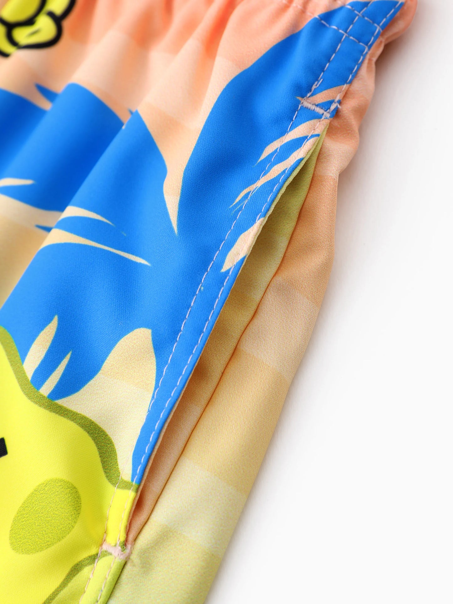 SpongeBob SquarePants Toddler/Kid Boy 1pc Character/Stripe Pattern UPF 50+ Swimming Trunks Orange