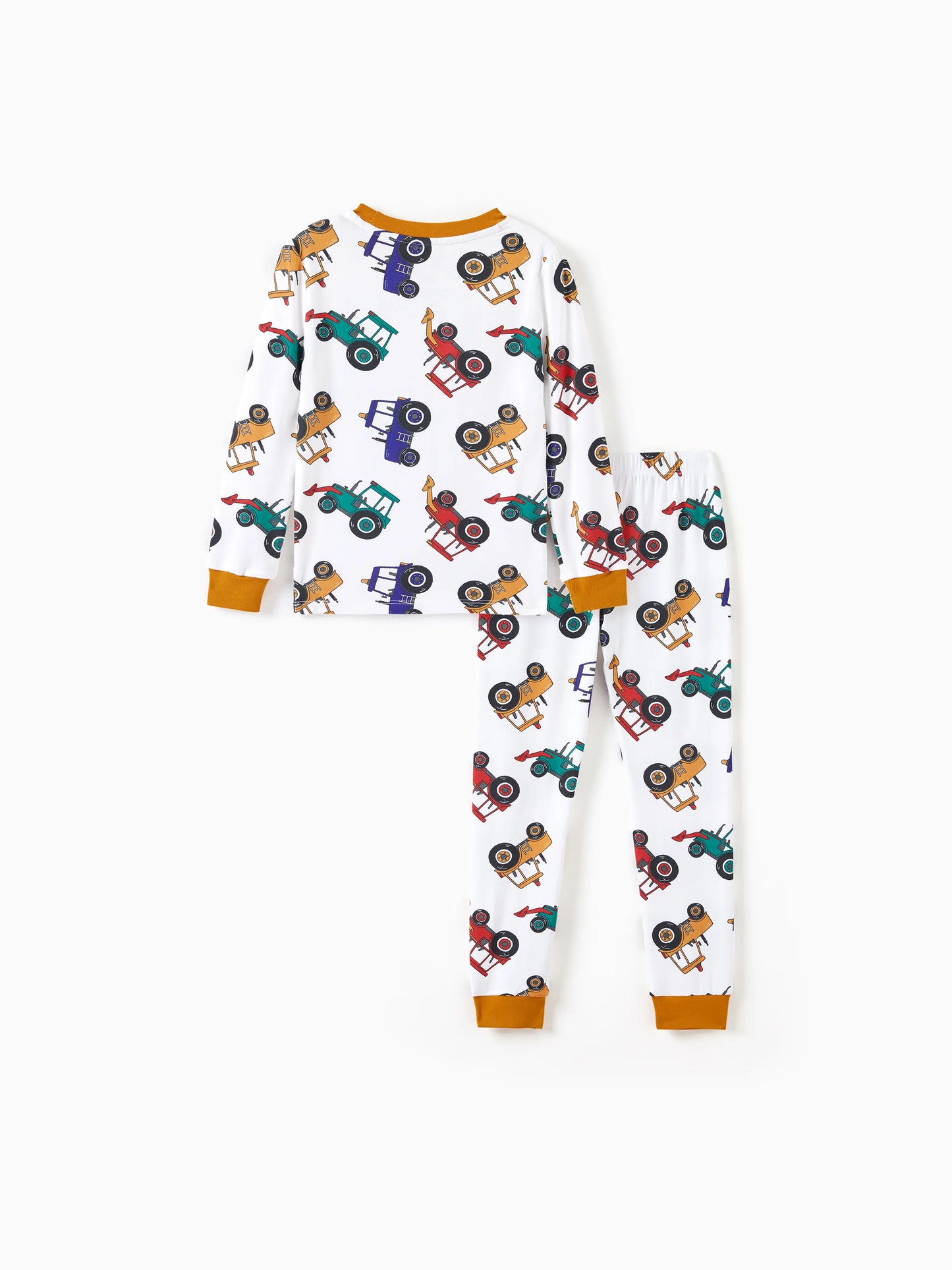 Christmas / Halloween Pajamas 2-piece Bamboo Pajamas Set With Playful Print for Toddler / Kids ( Snug-Fitting) Yellow