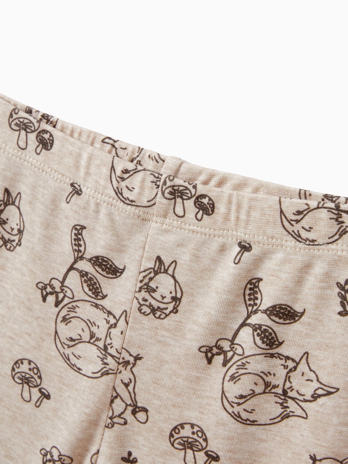 Toddler / Kids 2-piece Pajamas With Animal Print ( Snug-Fitting ) Apricot