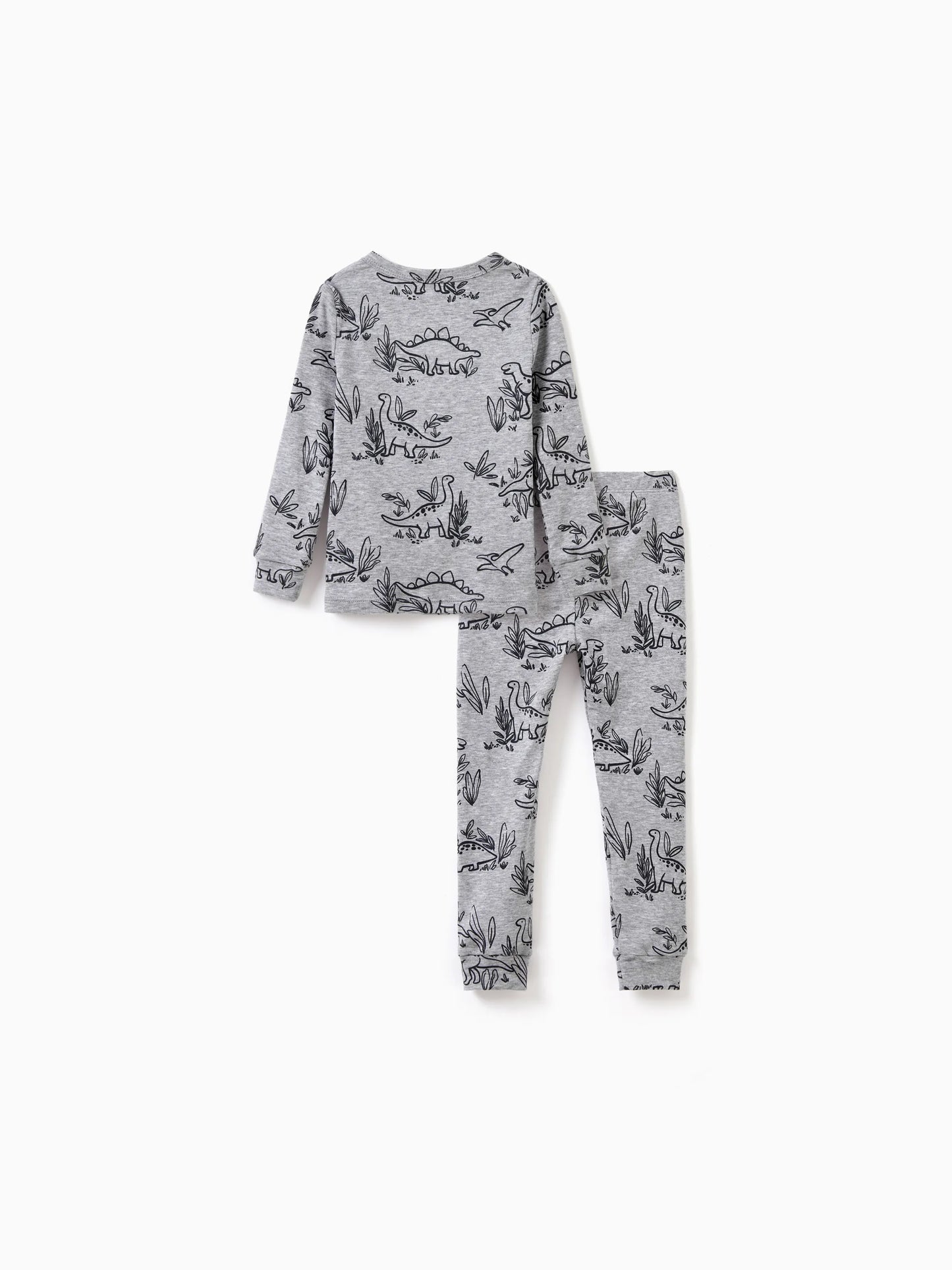 Toddler / Kids 2-piece Pajamas With Animal Print ( Snug-Fitting ) Grey