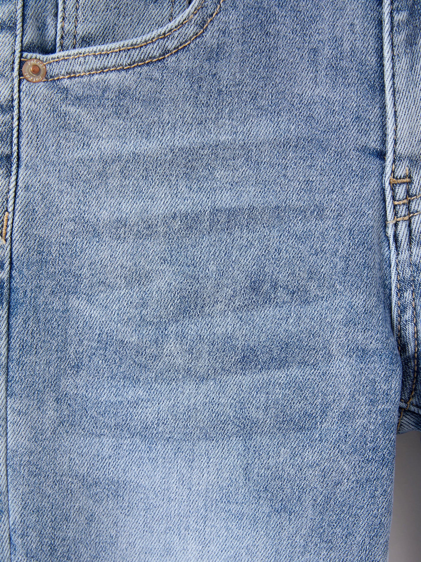 Solid Color Elastic Waist Soft Stretchy Comfortable Casual Jeans Cotton Bottoms with Pockets Light Blue