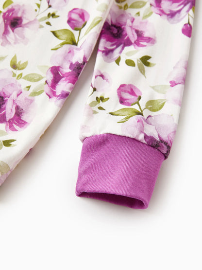 Christmas / Halloween Pajama 2-piece Bamboo Pajamas Set With Childlike Print for Baby / Toddler( Snug-Fitting) Light Purple