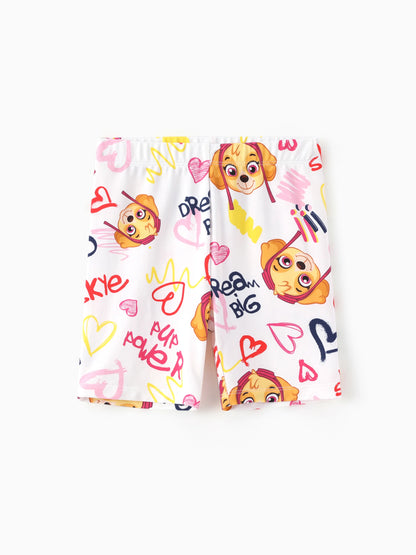 PAW Patrol Toddler Boy Skye 3-Piece Bamboo Pajama Set 2-in-1 Look for 4 Seasons (Snug-Fitting) Pink