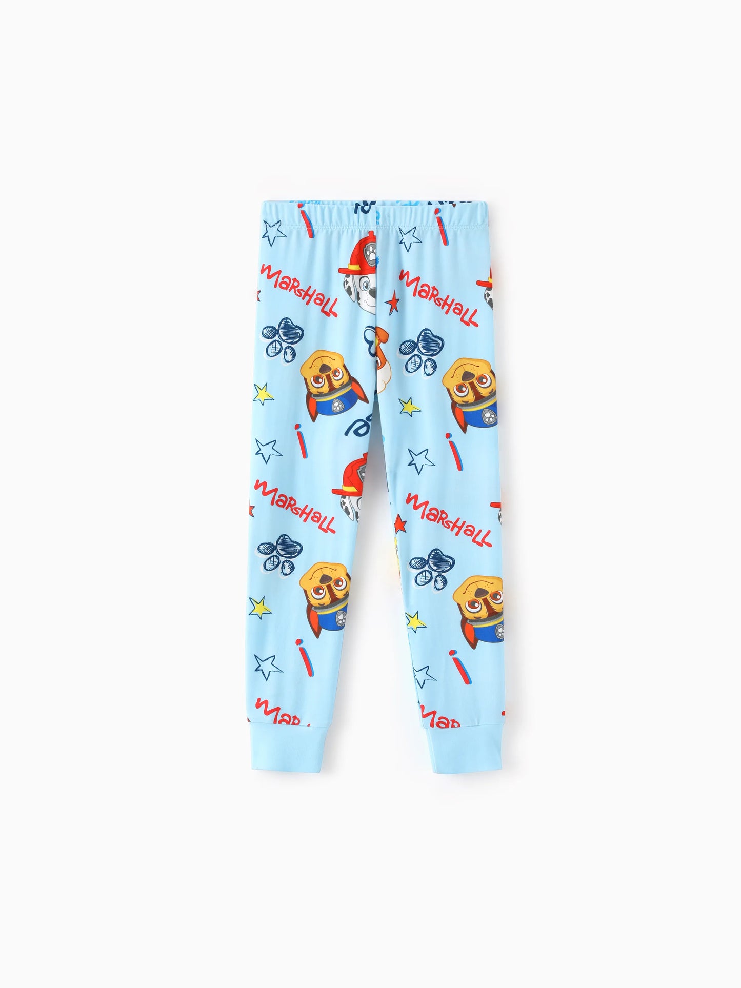 PAW Patrol Toddler Boy Rubble/Marshall 3-Piece Bamboo Pajama Set 2-in-1 Look for 4 Seasons (Snug-Fitting) Blue