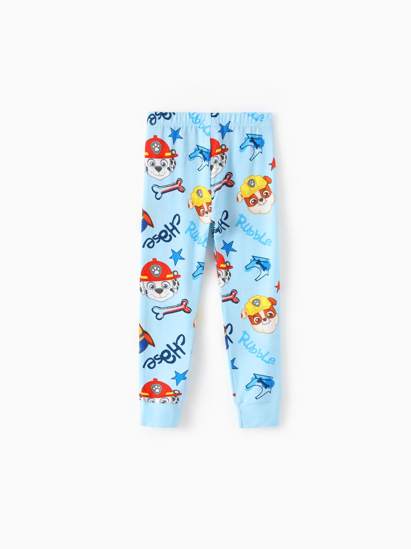 PAW Patrol Toddler Boy Rubble/Marshall 3-Piece Bamboo Pajama Set 2-in-1 Look for 4 Seasons (Snug-Fitting) Blue