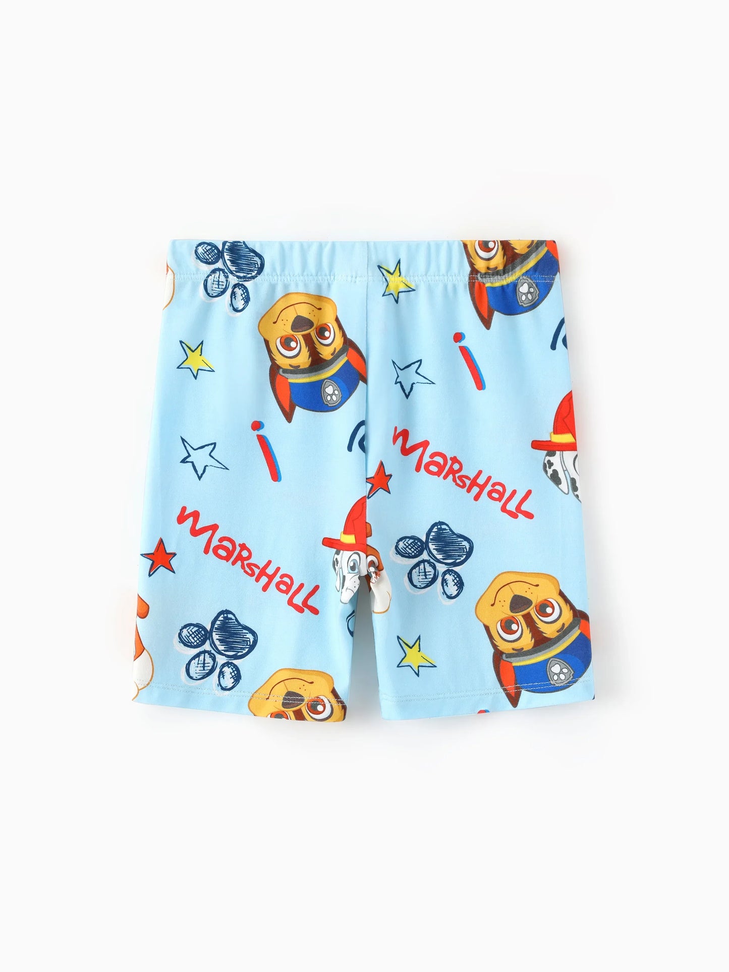 PAW Patrol Toddler Boy Rubble/Marshall 3-Piece Bamboo Pajama Set 2-in-1 Look for 4 Seasons (Snug-Fitting) Blue