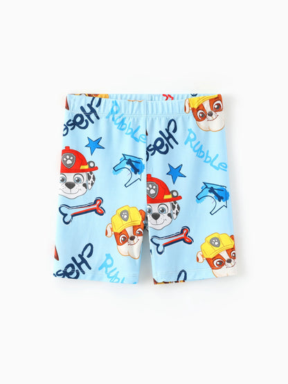 PAW Patrol Toddler Boy Rubble/Marshall 3-Piece Bamboo Pajama Set 2-in-1 Look for 4 Seasons (Snug-Fitting) Blue