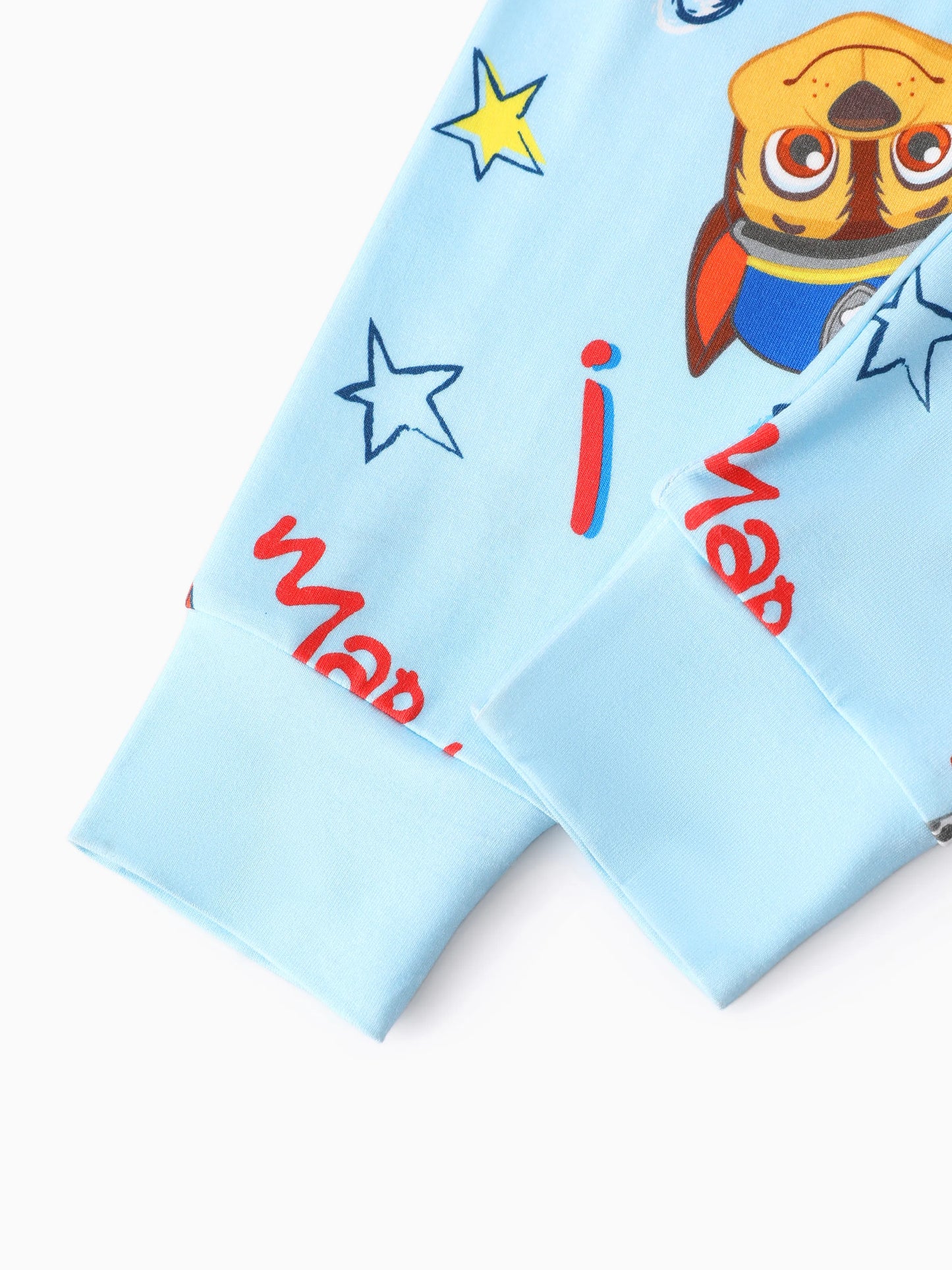 PAW Patrol Toddler Boy Rubble/Marshall 3-Piece Bamboo Pajama Set 2-in-1 Look for 4 Seasons (Snug-Fitting) Blue