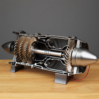 SKYMECH 1/3 Turbojet Engine Model Kit - Build Your Own Turbojet Engine that Works - WP-85 Turbojet DIY Aircraft Engine Model 100Pcs