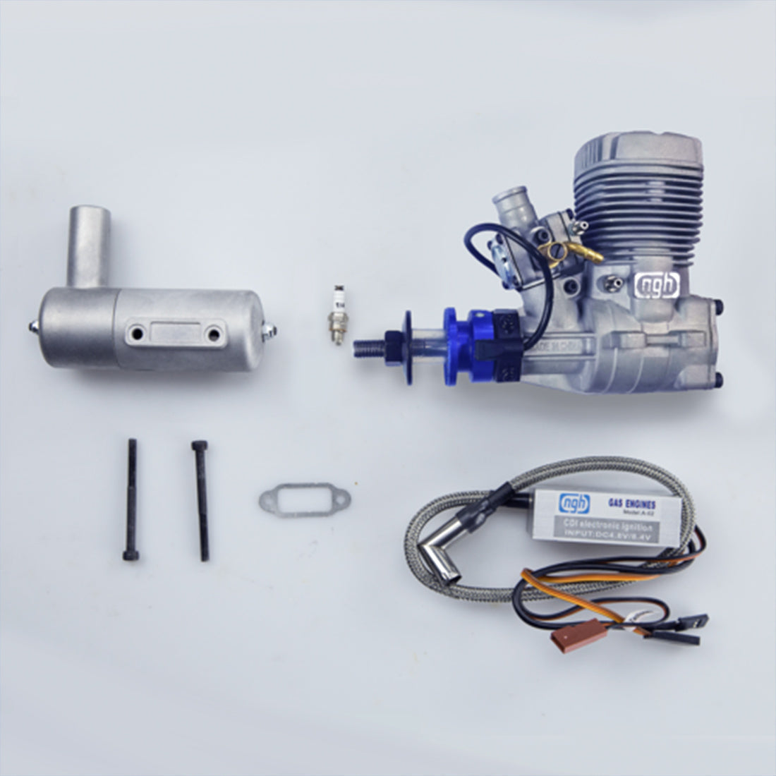 NGH GT17-Pro 17cc Single-Cylinder Two-Stroke Air-Cooled Gasoline Engine Model for Fixed-Wing RC Airplanes
