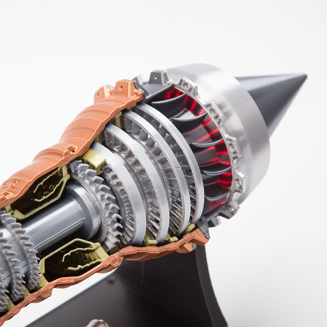 SKYMECH TR900 DIY Functional Turbofan Aero Aircraft Engine 3D Printed Assembly Model Dynamic KIT Version