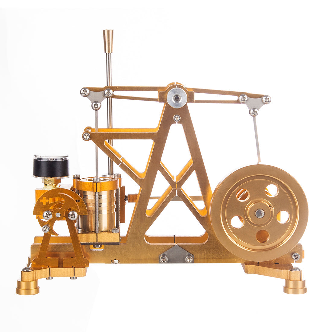 ENJOMOR Watt Steam Engine Reactor Model Steam Pump with Boiler Generator Scientific Educational Toys for Desktop Decor