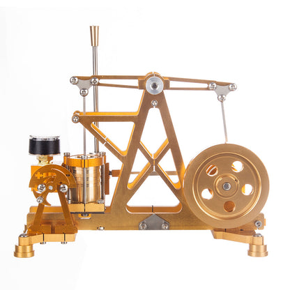 ENJOMOR Watt Steam Engine Reactor Model Steam Pump with Boiler Generator Scientific Educational Toys for Desktop Decor