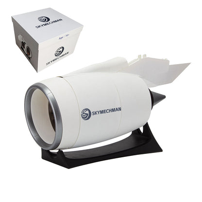 SKYMECH NTR-900 1/30 Turbofan Engine Model Kit - Build Your Own Turbofan Engine that Works - Working Jet Engine 150PCS
