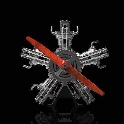 5 Cylinder Radial Engine Model Kit that Works - Build Your Own Radial Engine - TECHING 1: 6 Full Metal Radial Engine Model Kit 230+Pcs
