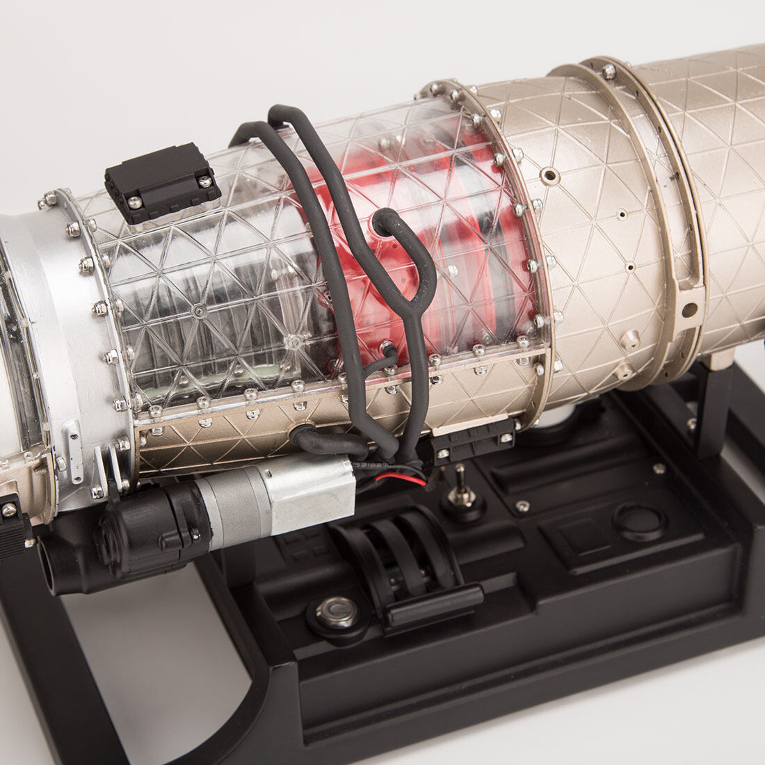 Turbofan Engine Model Kit that Works - Build Your Own Turbofan Engine - TECHING 1/10 Full Metal Electric Turbojet Engine Small Bypass Ratio Twin Rotor Aircraft Model DM135 600+Pcs