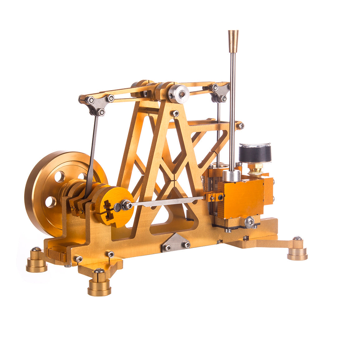 ENJOMOR Watt Steam Engine Reactor Model Steam Pump with Boiler Generator Scientific Educational Toys for Desktop Decor