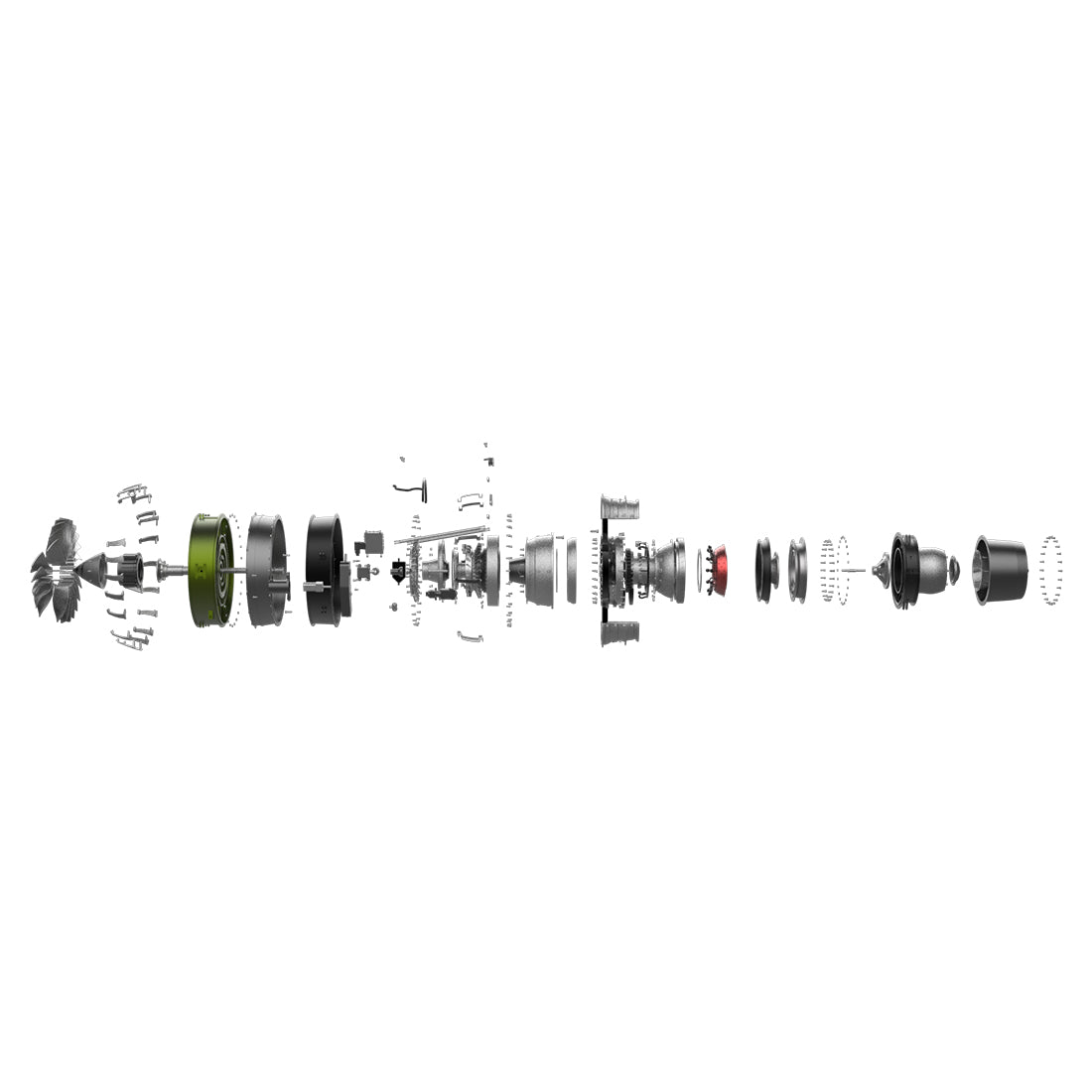 Turbofan Engine Model Kit that Works - Build Your Own Turbofan Engine - TECHING 1/10 Full Metal Dual-Spool Turbofan Engine Aircraft Jet Engine Model 1000+Pcs