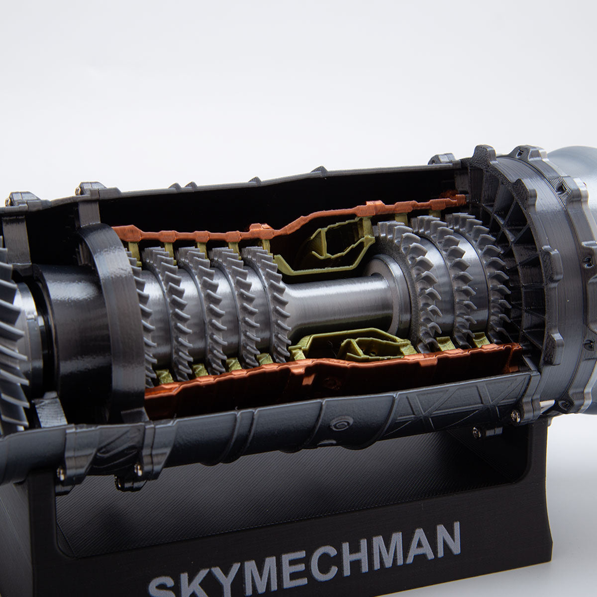 SKYMECHMAN 1/18 WS-15 Turbofan Engine Model Kit-Build Your Own Turbofan Engine that Works