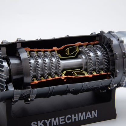 SKYMECHMAN 1/18 WS-15 Turbofan Engine Model Kit-Build Your Own Turbofan Engine that Works