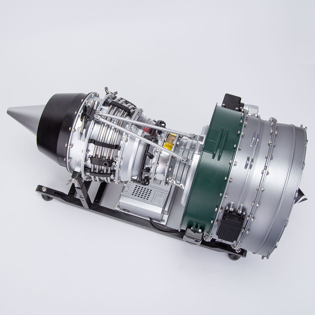 Turbofan Engine Model Kit that Works - Build Your Own Turbofan Engine - TECHING 1/10 Full Metal Dual-Spool Turbofan Engine Aircraft Jet Engine Model 1000+Pcs